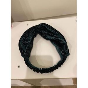 Sparkly Glitter Fancy Headband – Emerald Green Stretchy Head Wrap / Turban Style